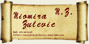 Miomira Zulević vizit kartica
